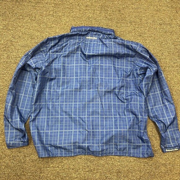 Mitchell & Ness LA Dodgers MLB Blue Plaid Windbreaker Jacket Hood Mens Size 4XL - Picture 3 of 16